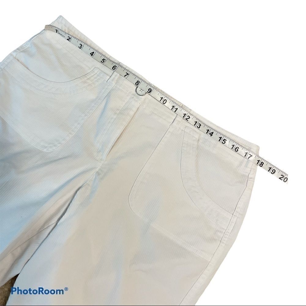 Sharagano Studio Tailored White Bermuda Shorts size 12 - Picture 4 of 8